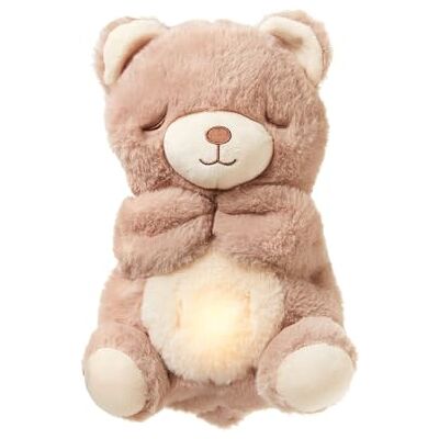 Nuby Peluche Ayuda para Dormir con Movimiento de Respiración, +0 Meses, Oso Nuby Peluche Ayuda para Dormir con Movimiento de Respiración, +0 Meses, Oso