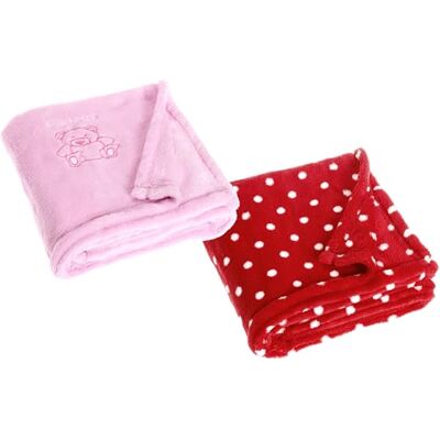 Playshoes Juego de 2 Mantas de Forro Polar para bebé, Extra Suave y cálida, versátil Playshoes Juego de 2 Mantas de Forro Polar para bebé, Extra Suave y cálida, versátil
