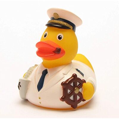 Duckshop Patito de baño capitán Patito de goma Patito de hule L: 8,5 cm Duckshop Patito de baño capitán Patito de goma Patito de hule L: 8,5 cm