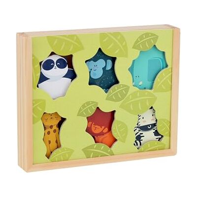 Vilac Historias Animales de la Selva Primera Edad – 6 Figuras león, Panda, Gorila, Elefante, Cebra y Pantera – Juegos de Despertar Madera – Juguete para niños a Partir de 3 años – Vilac Historias Animales de la Selva Primera Edad – 6 Figuras león, Panda, Gorila, Elefante, Cebra y Pantera – Juegos de Despertar Madera – Juguete para niños a Partir de 3 años –
