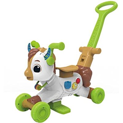 VTech Caballito bebé Rueda y trota, Andador correpasillos 4-en-1 para bebés +12 Meses, Versión ESP VTech Caballito bebé Rueda y trota, Andador correpasillos 4-en-1 para bebés +12 Meses, Versión ESP