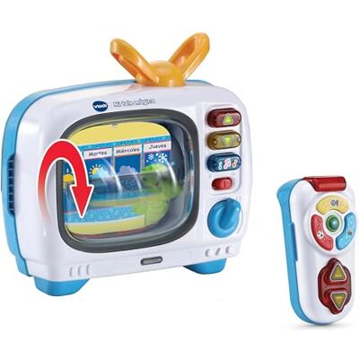 VTech -Baby Mi Tele Mágica Juegos y Canales, Televisión Interactiva Bilingüe, Juguete Niños 1 Año, Ruleta y Mando Luminoso, Enseña Conceptos y Vocabulario, Versión ESP VTech -Baby Mi Tele Mágica Juegos y Canales, Televisión Interactiva Bilingüe, Juguete Niños 1 Año, Ruleta y Mando Luminoso, Enseña Conceptos y Vocabulario, Versión ESP