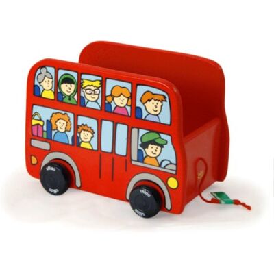 Vilac – – Juguetes de arrastre madera – Bus con cuerda para tirar para Doudou Vilac – – Juguetes de arrastre madera – Bus con cuerda para tirar para Doudou