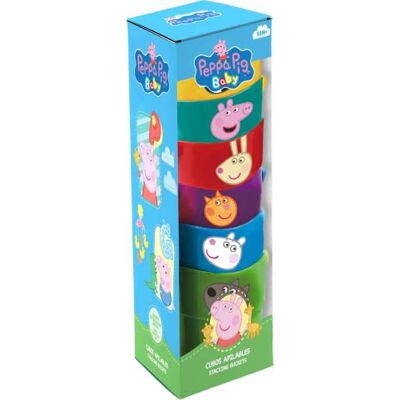 Kids Licensing Peppa Pig Cubos Apilables de Peppa Pig Kids Licensing Peppa Pig Cubos Apilables de Peppa Pig