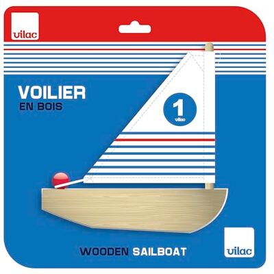 Vilac Pequeño Velero de Baño Barco de Madera Juego Educativo Niños 3+ Vilac Pequeño Velero de Baño Barco de Madera Juego Educativo Niños 3+