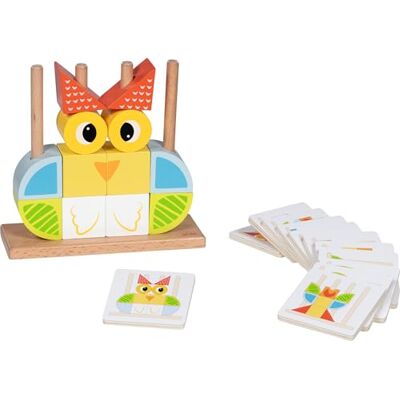 Goki Vario Juego de 12 tarjetas de madera, promueve la creatividad y la coordinación mano-ojo, juguete de habilidades motoras con diferentes formas, 16 cm x 6 cm x 15 cm, juego de 29 unidades, Goki Vario Juego de 12 tarjetas de madera, promueve la creatividad y la coordinación mano-ojo, juguete de habilidades motoras con diferentes formas, 16 cm x 6 cm x 15 cm, juego de 29 unidades,