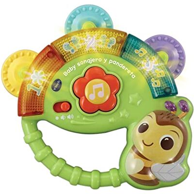 VTech -Baby Baby sonajero y pandereta, Abejita musical interactiva para agitar, Juguete para bebés +3 meses, Versión ESP VTech -Baby Baby sonajero y pandereta, Abejita musical interactiva para agitar, Juguete para bebés +3 meses, Versión ESP