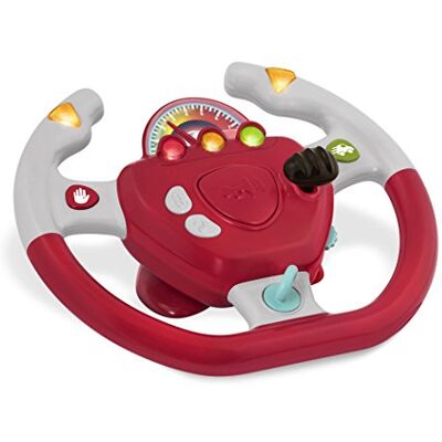 Battat Engranaje de dirección Volante interactivo Coche de juguete portátil Juegos y canciones infantiles Viaje por carretera con niños pequeños 2 años + Battat Engranaje de dirección Volante interactivo Coche de juguete portátil Juegos y canciones infantiles Viaje por carretera con niños pequeños 2 años +