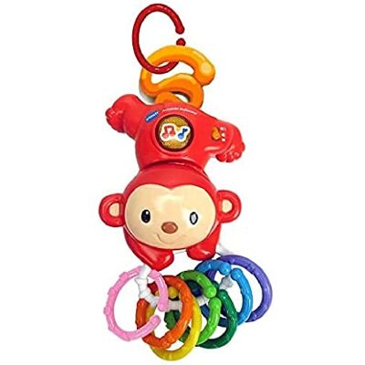 VTech Armando Multicolor, Monito Interactivo Que Habla, Canta y emite Sonidos Cuando el bebé lo agita, sonajero y 8 Anillas con Diferentes Texturas, válido para Silla Paseo, Coche () VTech Armando Multicolor, Monito Interactivo Que Habla, Canta y emite Sonidos Cuando el bebé lo agita, sonajero y 8 Anillas con Diferentes Texturas, válido para Silla Paseo, Coche ()