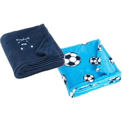 Playshoes Juego de 2 Mantas de Forro Polar para bebé, Extra Suave y cálida, versátil Playshoes Juego de 2 Mantas de Forro Polar para bebé, Extra Suave y cálida, versátil