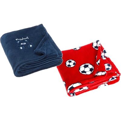 Playshoes Juego de 2 Mantas de Forro Polar para bebé, Extra Suave y cálida, versátil Playshoes Juego de 2 Mantas de Forro Polar para bebé, Extra Suave y cálida, versátil