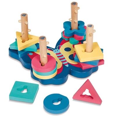 Gioco Delle Forme Farfalla - 054118 - Juego Educativo Gioco Delle Forme Farfalla - 054118 - Juego Educativo