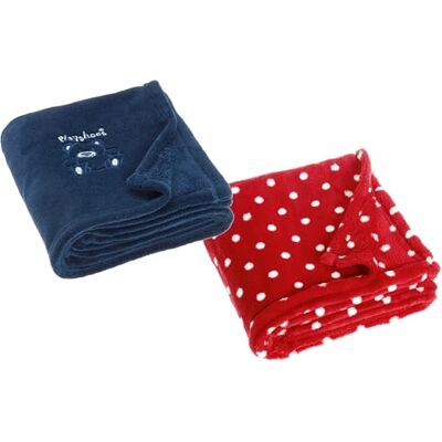 Playshoes Juego de 2 Mantas de Forro Polar para bebé, Extra Suave y cálida, versátil Playshoes Juego de 2 Mantas de Forro Polar para bebé, Extra Suave y cálida, versátil