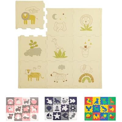 Hakuna Matte Alfombra Puzzle Infantil con Estilo para Bebés 90x90cm Safari Animales de Safari 9 piezas de 30x30 cm – Alfombra de juego un 20 % más gruesa y suave – Sin sustancias nocivas y sin olor Hakuna Matte Alfombra Puzzle Infantil con Estilo para Bebés 90x90cm Safari Animales de Safari 9 piezas de 30x30 cm – Alfombra de juego un 20 % más gruesa y suave – Sin sustancias nocivas y sin olor