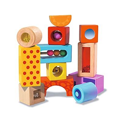 Eichhorn – Bloques de Sonido – 12 Bloques de Madera de Colores Que Hacen Ruido, para niños y bebés a Partir de 12 Meses, Juguete de Madera, Exclusivo de Amazon Eichhorn – Bloques de Sonido – 12 Bloques de Madera de Colores Que Hacen Ruido, para niños y bebés a Partir de 12 Meses, Juguete de Madera, Exclusivo de Amazon