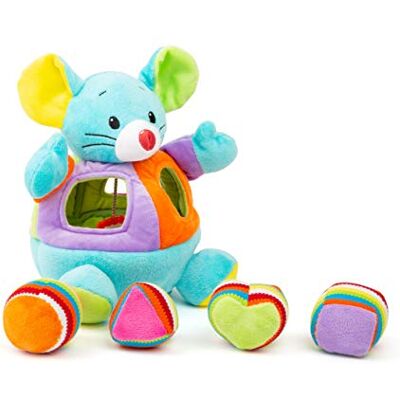 small foot Company- Ratón Felpa para ensartar, , Juego de motricidad con Funciones de sonajero y Sonido. juguetes, Multicolor () , color/modelo surtido small foot Company- Ratón Felpa para ensartar, , Juego de motricidad con Funciones de sonajero y Sonido. juguetes, Multicolor () , color/modelo surtido