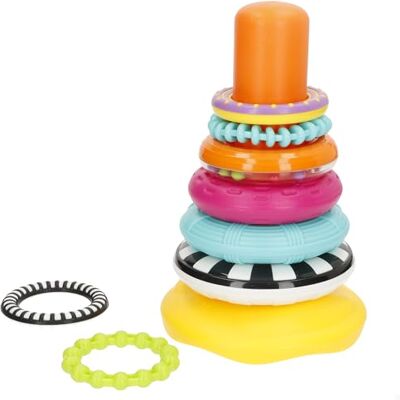 winfun Torre apilable bebé, Base tambaleante, 8 Anillos, Libre BPA, Tentetieso, Juguete multisensorial, Colores y Texturas, Juguetes apilables para bebés, para niños +6 años (46885) winfun Torre apilable bebé, Base tambaleante, 8 Anillos, Libre BPA, Tentetieso, Juguete multisensorial, Colores y Texturas, Juguetes apilables para bebés, para niños +6 años (46885)