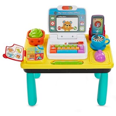 VTech Baby CEO Oficina teletrabajo, Escritorio Interactivo para bebés +9 Meses, Ordenador portatil, 3 Modos de Juego para Aprender, Versión ESP VTech Baby CEO Oficina teletrabajo, Escritorio Interactivo para bebés +9 Meses, Ordenador portatil, 3 Modos de Juego para Aprender, Versión ESP