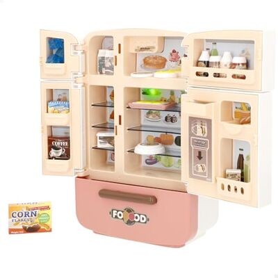 ColorBaby My Home Mini frigorífico con Alimentos y Bebidas, Luces y Sonido, 4 Puertas y 1 cajón, Más de 20 Accesorios, Juego de rol, Motricidad Fina, Niños + 3 años () ColorBaby My Home Mini frigorífico con Alimentos y Bebidas, Luces y Sonido, 4 Puertas y 1 cajón, Más de 20 Accesorios, Juego de rol, Motricidad Fina, Niños + 3 años ()