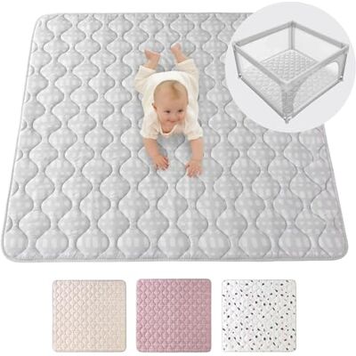 Hakuna Matte Alfombrilla de juego acolchada grande de 50 x 50 pulgadas, extra gruesa de 0.6 pulgadas, suave para recién nacidos en un hermoso diseño escandinavo, tapete de juego para bebés con Hakuna Matte Alfombrilla de juego acolchada grande de 50 x 50 pulgadas, extra gruesa de 0.6 pulgadas, suave para recién nacidos en un hermoso diseño escandinavo, tapete de juego para bebés con