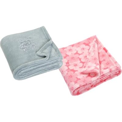 Playshoes Juego de 2 Mantas de Forro Polar para bebé, Extra Suave y cálida, versátil Playshoes Juego de 2 Mantas de Forro Polar para bebé, Extra Suave y cálida, versátil