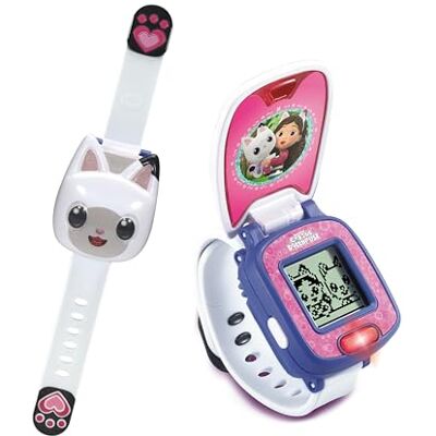 VTech Reloj Patástico de Pandy Patitas, La casa de muñecas de Gabby, Reloj Interactivo de Aprendizaje para niños +3 años, Versión ESP VTech Reloj Patástico de Pandy Patitas, La casa de muñecas de Gabby, Reloj Interactivo de Aprendizaje para niños +3 años, Versión ESP