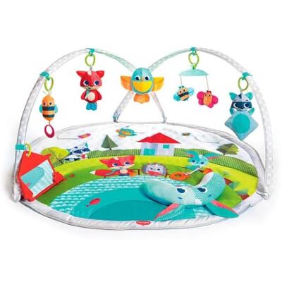 Tiny Love Dynamic Gymini Gimnasio musical de actividades con juguetes electrónicos, grabadora con luces y música, alfombra bebé alcochada grande 110 x 90 cm, Arcos ajustables, Meadow days Tiny Love Dynamic Gymini Gimnasio musical de actividades con juguetes electrónicos, grabadora con luces y música, alfombra bebé alcochada grande 110 x 90 cm, Arcos ajustables, Meadow days