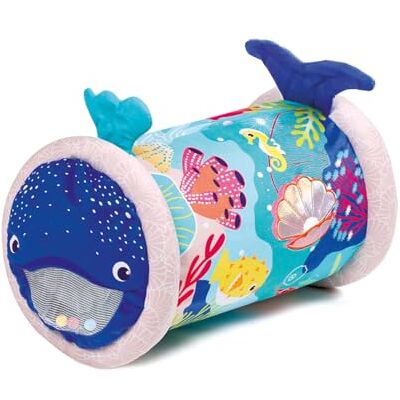 LUDI Baby Roller Ballena Rodillo Inflable de Actividades 6 Actividades sensoriales Desarrolla motricidad y Coordinación A Partir de 6 Meses 45 x 30 cm LUDI Baby Roller Ballena Rodillo Inflable de Actividades 6 Actividades sensoriales Desarrolla motricidad y Coordinación A Partir de 6 Meses 45 x 30 cm