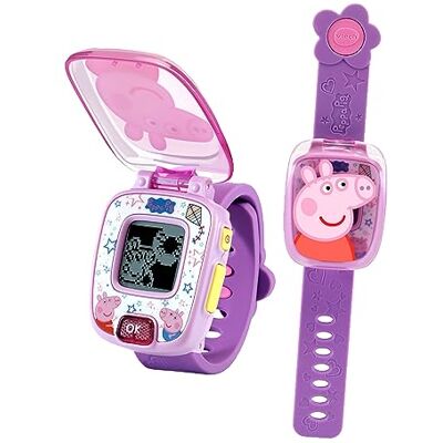 VTech - Peppa Pig Juguete Reloj, 3 a 6 años, Color Morado, único () VTech - Peppa Pig Juguete Reloj, 3 a 6 años, Color Morado, único ()