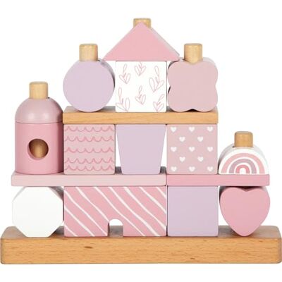 Small Foot Casa apilable Rosa, Creativo, construcción, apilar, Madera, 18 bloq, + 12 Meses, Small Foot Casa apilable Rosa, Creativo, construcción, apilar, Madera, 18 bloq, + 12 Meses,