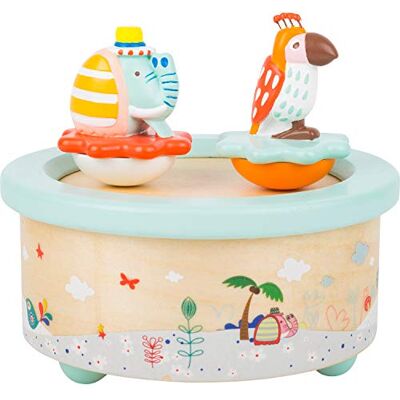 small foot Caja Musical Papagayo y Elefante small foot Caja Musical Papagayo y Elefante