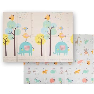 KiddyMoon Alfombra Bebe De Espuma Reversible Acolchada Tapete Para Niños Estera Para Gatear Plegable Colchoneta Infantil Jugar Con Gráficos Educativos Interior Y Exterior 150X200x1cm, Verde-Bosque KiddyMoon Alfombra Bebe De Espuma Reversible Acolchada Tapete Para Niños Estera Para Gatear Plegable Colchoneta Infantil Jugar Con Gráficos Educativos Interior Y Exterior 150X200x1cm, Verde-Bosque