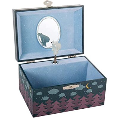 Trousselier – Estuche musical de oso en el bosque – Ideal para regalo de nacimiento – Música nocturna de Chopin – Colorido azul noche – Fosforescente – Brilla en la noche Trousselier – Estuche musical de oso en el bosque – Ideal para regalo de nacimiento – Música nocturna de Chopin – Colorido azul noche – Fosforescente – Brilla en la noche