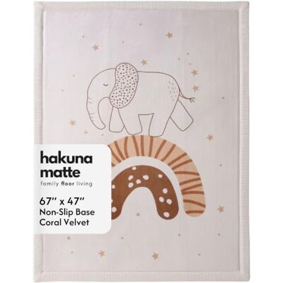 Hakuna Matte Colchoneta Manta Juegos Bebé 170x120x2,5cm, Elefante Arcoíris Tapete Infantil con Espuma de alta densidad Manta de Juegos Bebe Antideslizante, Tatami Bebe, Suelos Infantiles Hakuna Matte Colchoneta Manta Juegos Bebé 170x120x2,5cm, Elefante Arcoíris Tapete Infantil con Espuma de alta densidad Manta de Juegos Bebe Antideslizante, Tatami Bebe, Suelos Infantiles