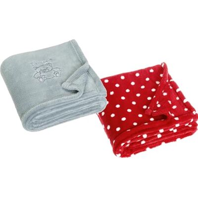 Playshoes Juego de 2 Mantas de Forro Polar para bebé, Extra Suave y cálida, versátil Playshoes Juego de 2 Mantas de Forro Polar para bebé, Extra Suave y cálida, versátil