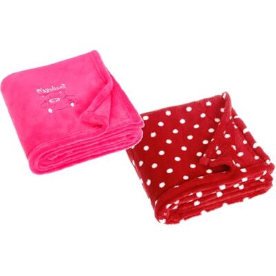 Playshoes Juego de 2 Mantas de Forro Polar para bebé, Extra Suave y cálida, versátil Playshoes Juego de 2 Mantas de Forro Polar para bebé, Extra Suave y cálida, versátil
