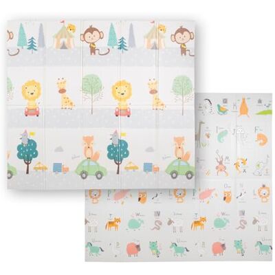 KiddyMoon Alfombra Bebe De Espuma Reversible Acolchada Tapete Para Niños Estera Para Gatear Plegable Colchoneta Infantil Jugar Con Gráficos Educativos Interior Y Exterior 180X200x1cm, Naranja-Circo KiddyMoon Alfombra Bebe De Espuma Reversible Acolchada Tapete Para Niños Estera Para Gatear Plegable Colchoneta Infantil Jugar Con Gráficos Educativos Interior Y Exterior 180X200x1cm, Naranja-Circo
