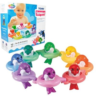 Bizak Los Delfines Do-Re-Mi, Toomies, Juguete Musical de Baño para Bebés Desde 12 Meses, Delfines Sonoros con Números y Colores (30696528) Bizak Los Delfines Do-Re-Mi, Toomies, Juguete Musical de Baño para Bebés Desde 12 Meses, Delfines Sonoros con Números y Colores (30696528)
