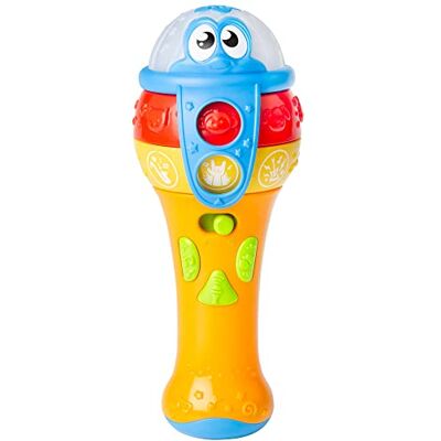 winfun Micrófono bebé, Micrófono infantil, Juguete sensorial para niños, Juguete musical para bebés, con luces y sonidos, Juguetes para niños 1 año, , +12meses () winfun Micrófono bebé, Micrófono infantil, Juguete sensorial para niños, Juguete musical para bebés, con luces y sonidos, Juguetes para niños 1 año, , +12meses ()