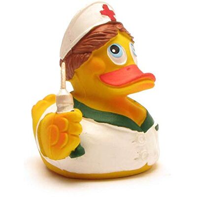 Duckshop Patito de baño enfermera Patito de goma Patito de hule L: 7,5 cm Duckshop Patito de baño enfermera Patito de goma Patito de hule L: 7,5 cm