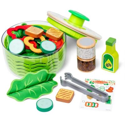 Melissa & Doug Centrifugador de Ensalada, Kit de Juguetes, Juego de Roles, Comida de Juguete para Niños y Niñas de Edad 3+ Melissa & Doug Centrifugador de Ensalada, Kit de Juguetes, Juego de Roles, Comida de Juguete para Niños y Niñas de Edad 3+
