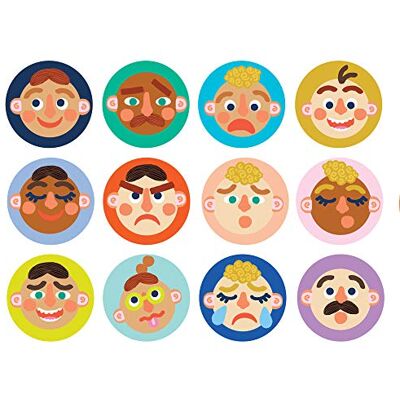 Manhattan Toy Making Faces Memoria y Reconocimiento Facial Juego Devlopmental y Juguete Emocionador, Multicolor Manhattan Toy Making Faces Memoria y Reconocimiento Facial Juego Devlopmental y Juguete Emocionador, Multicolor