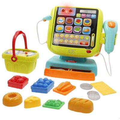 winfun Caja registradora Juguete, 4 Idiomas, Accesorios incluidos, Números y Colores, Tarjeta de crédito, Micrófono, Juegos de rol, Juguetes didácticos, Aprendizaje y diversión, +24 Meses () winfun Caja registradora Juguete, 4 Idiomas, Accesorios incluidos, Números y Colores, Tarjeta de crédito, Micrófono, Juegos de rol, Juguetes didácticos, Aprendizaje y diversión, +24 Meses ()