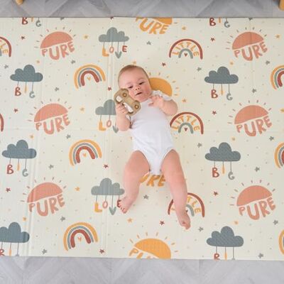 SUPERBE BEBE Alfombra Plegable Acolchada 120x180x1cm Gimnasio y Manta De Juegos Bebe Impermeable Reversible Tapete De Actividades Regalo SUPERBE BEBE Alfombra Plegable Acolchada 120x180x1cm Gimnasio y Manta De Juegos Bebe Impermeable Reversible Tapete De Actividades Regalo