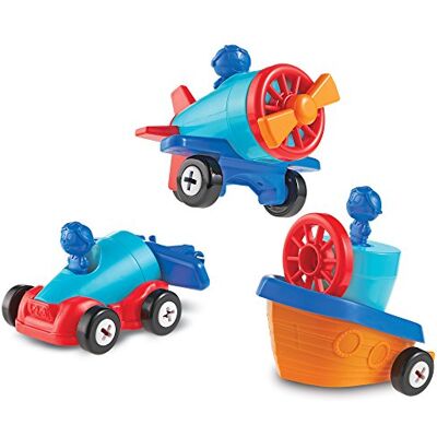 Learning Resources Construye un Coche-avión-Barca 1-2-3 Build it Learning Resources Construye un Coche-avión-Barca 1-2-3 Build it