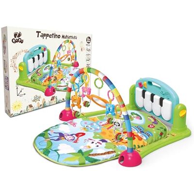 Teorema Giocattoli Gimnasio Baby Musicale 75 x 60 x 45 cm, alfombra sensorial interactiva para bebé con piano de fútbol y sonido, sonajeros de animales y espejo, juegos para bebés de 0 a 12 meses Teorema Giocattoli Gimnasio Baby Musicale 75 x 60 x 45 cm, alfombra sensorial interactiva para bebé con piano de fútbol y sonido, sonajeros de animales y espejo, juegos para bebés de 0 a 12 meses