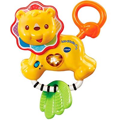 VTech Leo el León, sonajero mordedor Interactivo bebé con más de 30 melodías, Canciones y Frases, Multicolor () VTech Leo el León, sonajero mordedor Interactivo bebé con más de 30 melodías, Canciones y Frases, Multicolor ()