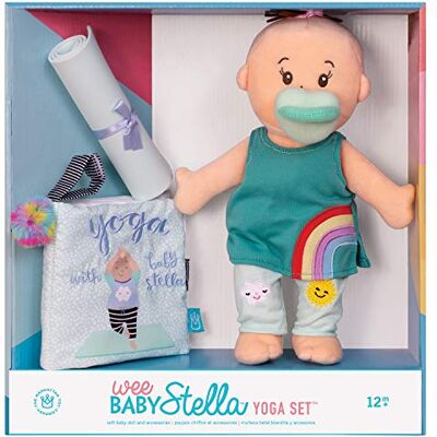 Manhattan Toy Wee Baby Stella Muñeca de bebé Suave de 30,48 cm con Juego de Yoga Manhattan Toy Wee Baby Stella Muñeca de bebé Suave de 30,48 cm con Juego de Yoga