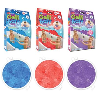 ZIMPLI Kids 3 x Gelli Baff Bundle, Azul, Rojo y Verde, Convierte el Agua en Pegatina Espesa y Colorida, Juguete de baño sensorial para niños, Juguetes de bañera para niños y niñas ZIMPLI Kids 3 x Gelli Baff Bundle, Azul, Rojo y Verde, Convierte el Agua en Pegatina Espesa y Colorida, Juguete de baño sensorial para niños, Juguetes de bañera para niños y niñas