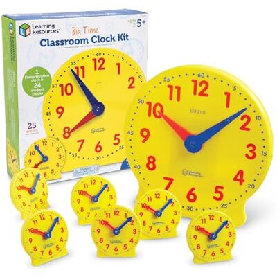 Learning Resources Kit de Relojes para el Aula Big Time Learning Resources Kit de Relojes para el Aula Big Time